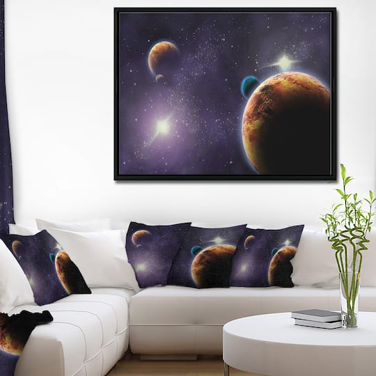 Designart - Planets in Deep Dark Space